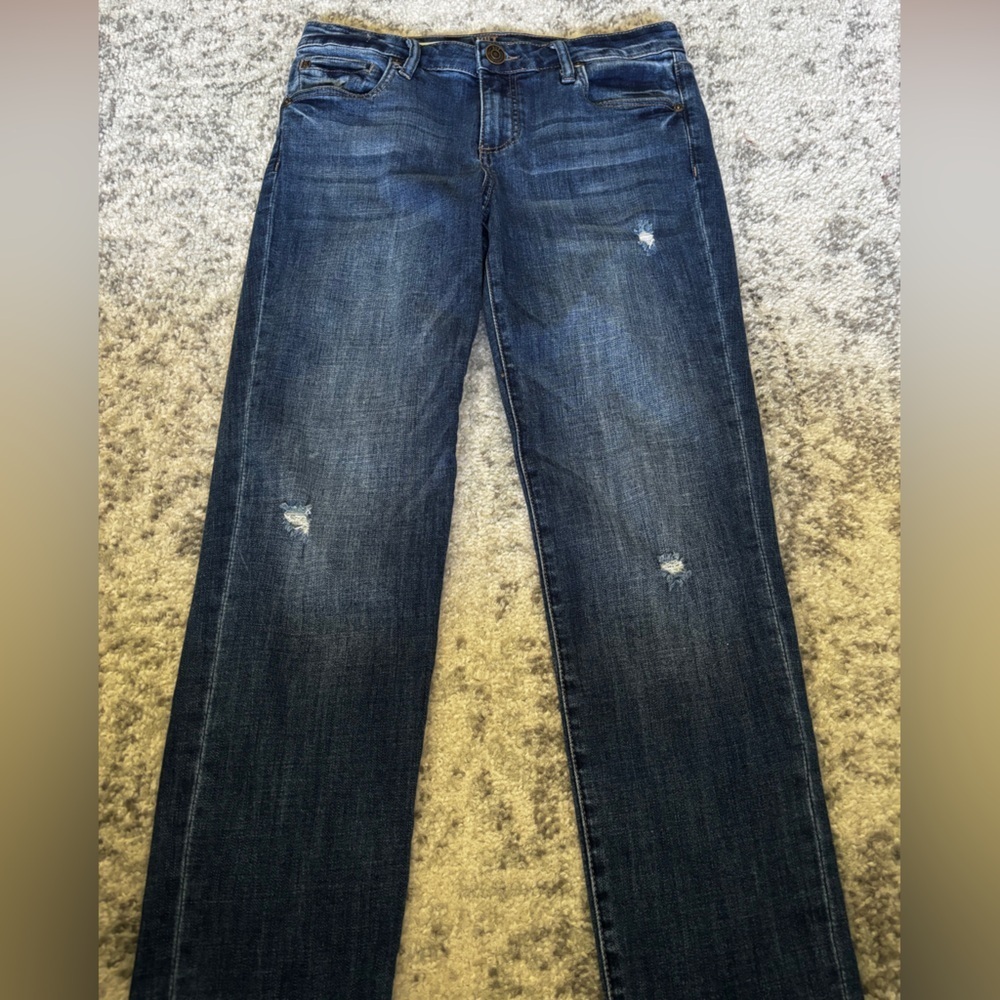 KUT from the Kloth Katy Ankle Straight Leg Jeans Medium Wash Size 4 (Nordstrom)